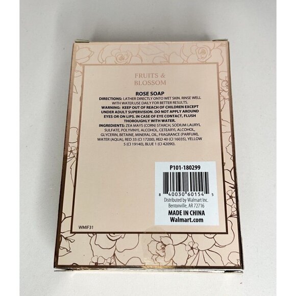 Mixed Lot of 3 NEW Artisanal Soaps Bars Rose Petals Gifts Scented - Picture 3 of 7